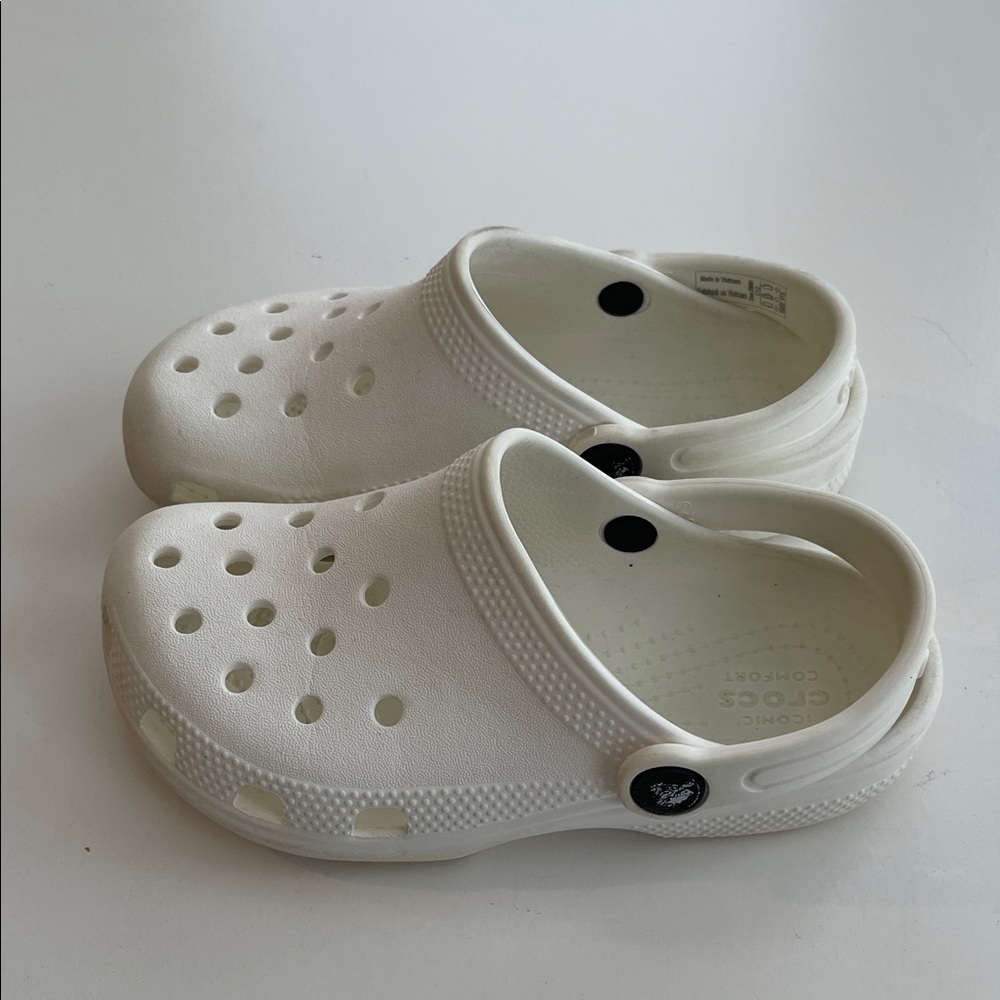 CROCS Kids Classic Clog in White